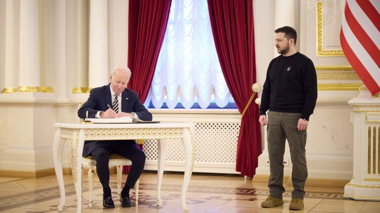 Зеленский принял Байдена в Киеве. Фото Офиса президента