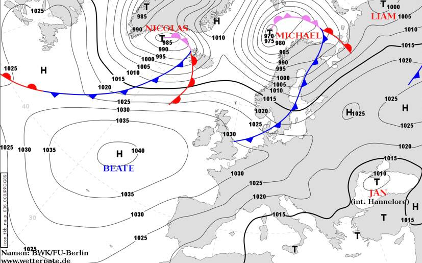 В субботу, 28 января, циклон по имени Jan принесет мокрый снег и дождь в южные регионы Украины