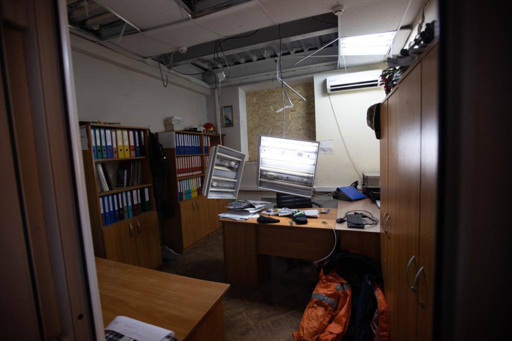 последствия обстрела в Одессе