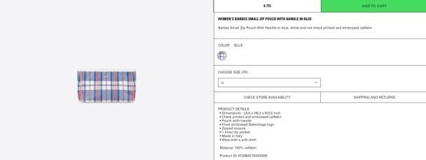 Balenciaga выпустил клетчатую хозяйственную сумку