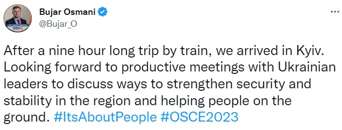 Новый глава ОБСЕ впервые прибыл с визитом в Украину