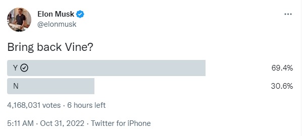 Скриншот из Твиттера Илона Маска