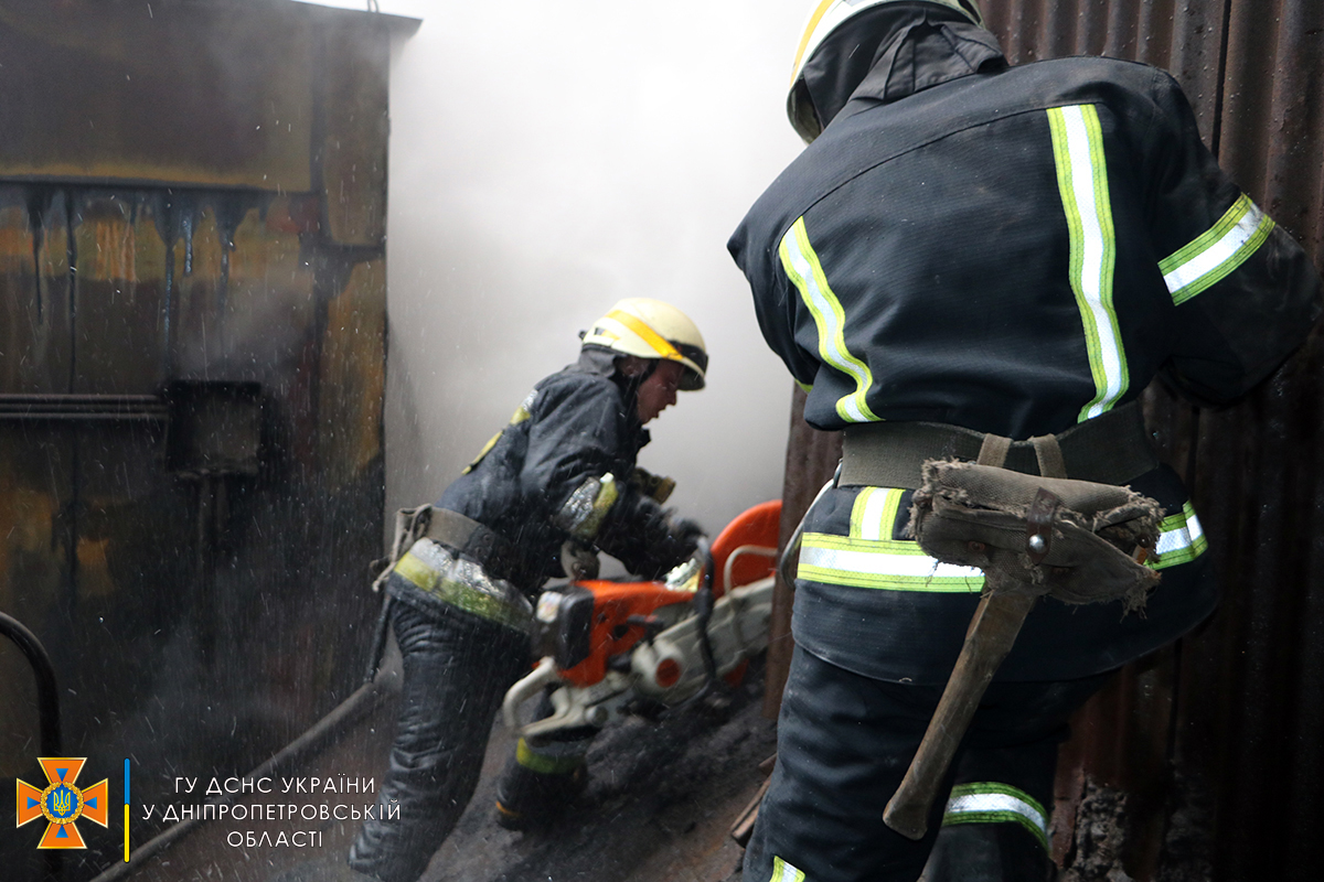 В Днепре произошел пожар на металлургическом заводе
