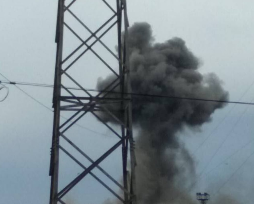 Гриб после взрыва на Донбассе