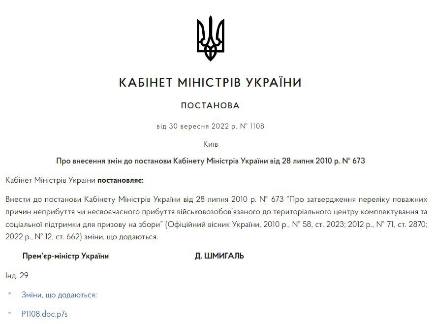 Решение Кабмина