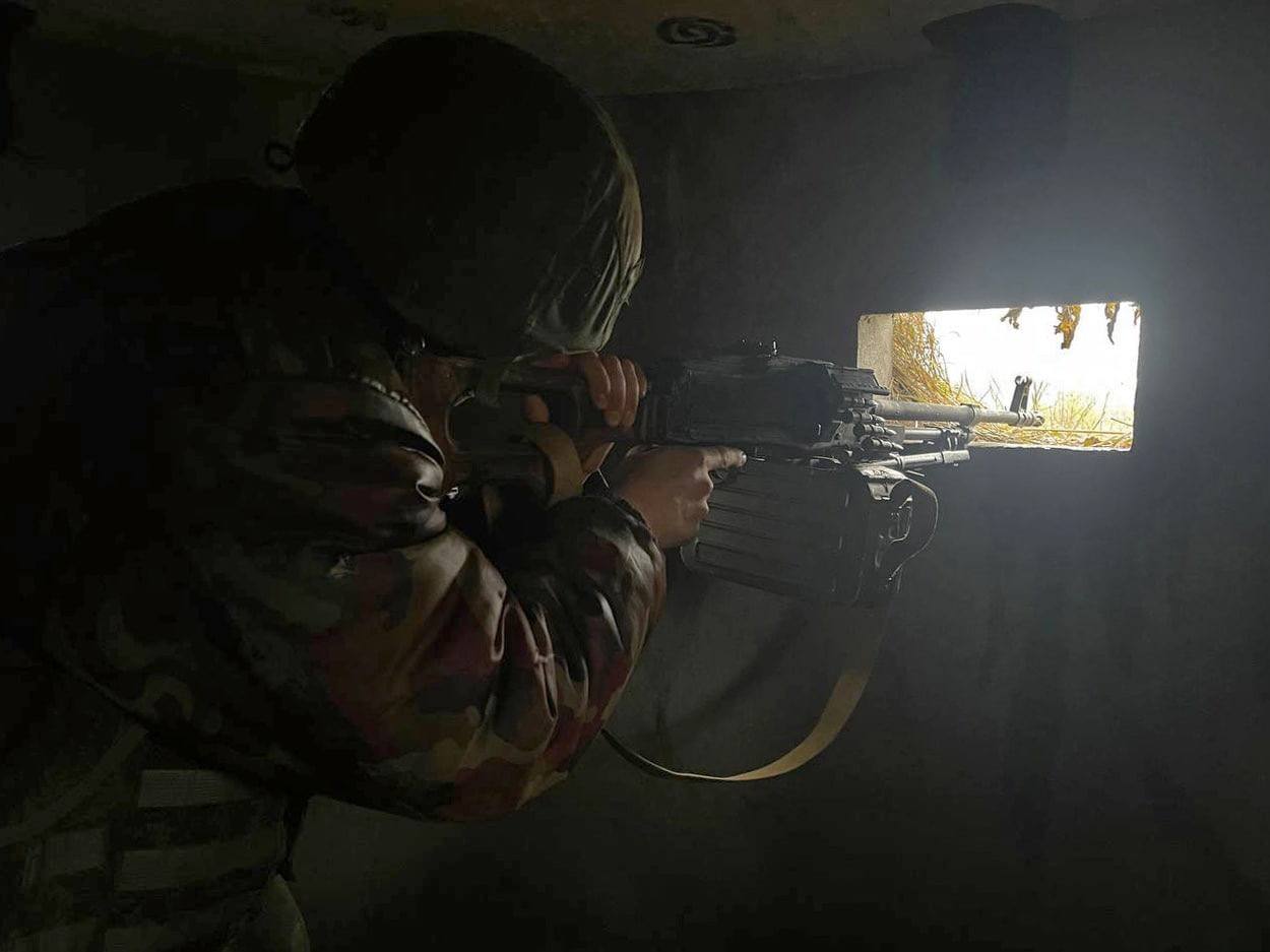 Линия обороны в Курской области