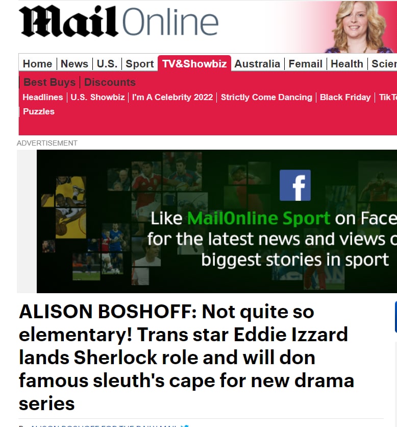 Шерлока Холмса может сыграть трансгендер