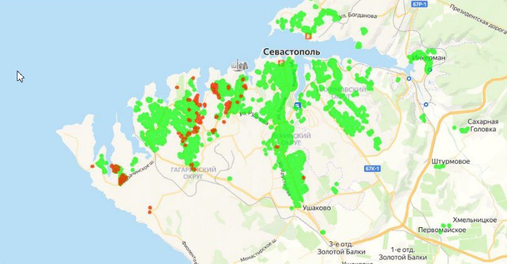 Половина Севастополя залишилася без світла