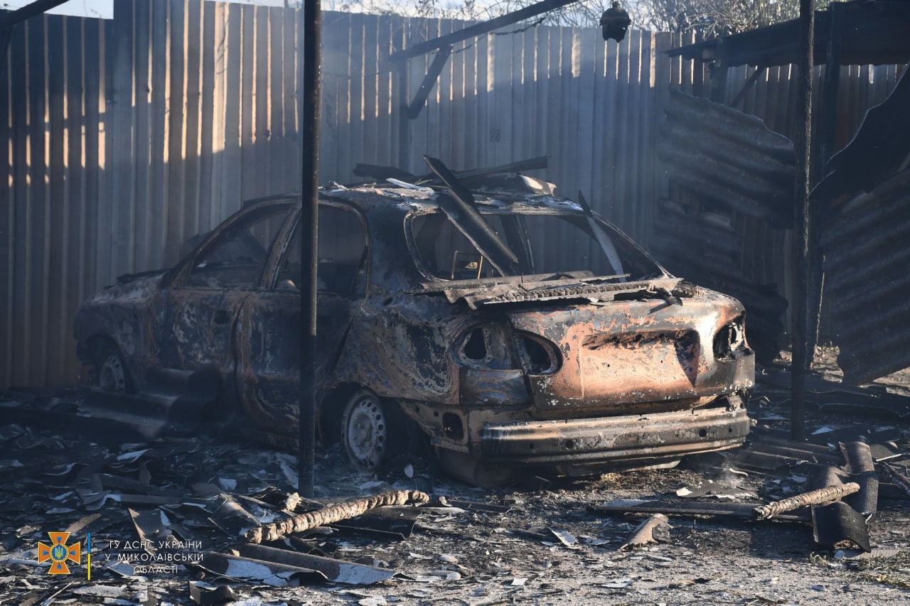 Последствия обстрела Николаева 24 июля