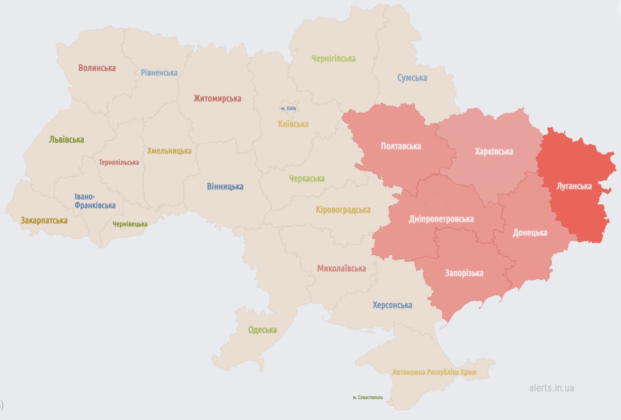  на востоке воздушная тревога