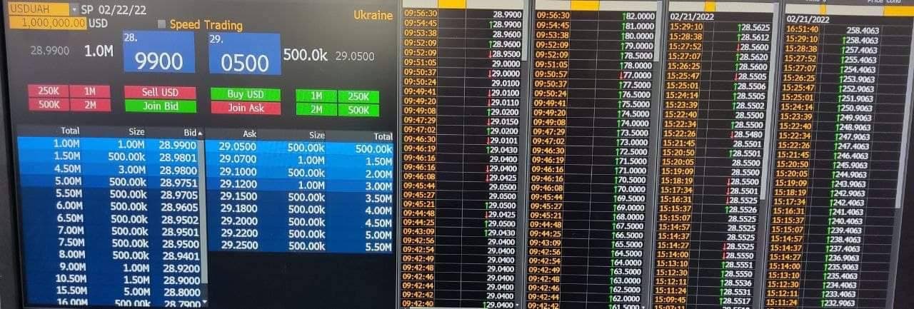 После признания Россией "ЛДНР" доллар на межбанк открылся с резкого скачка курса доллара