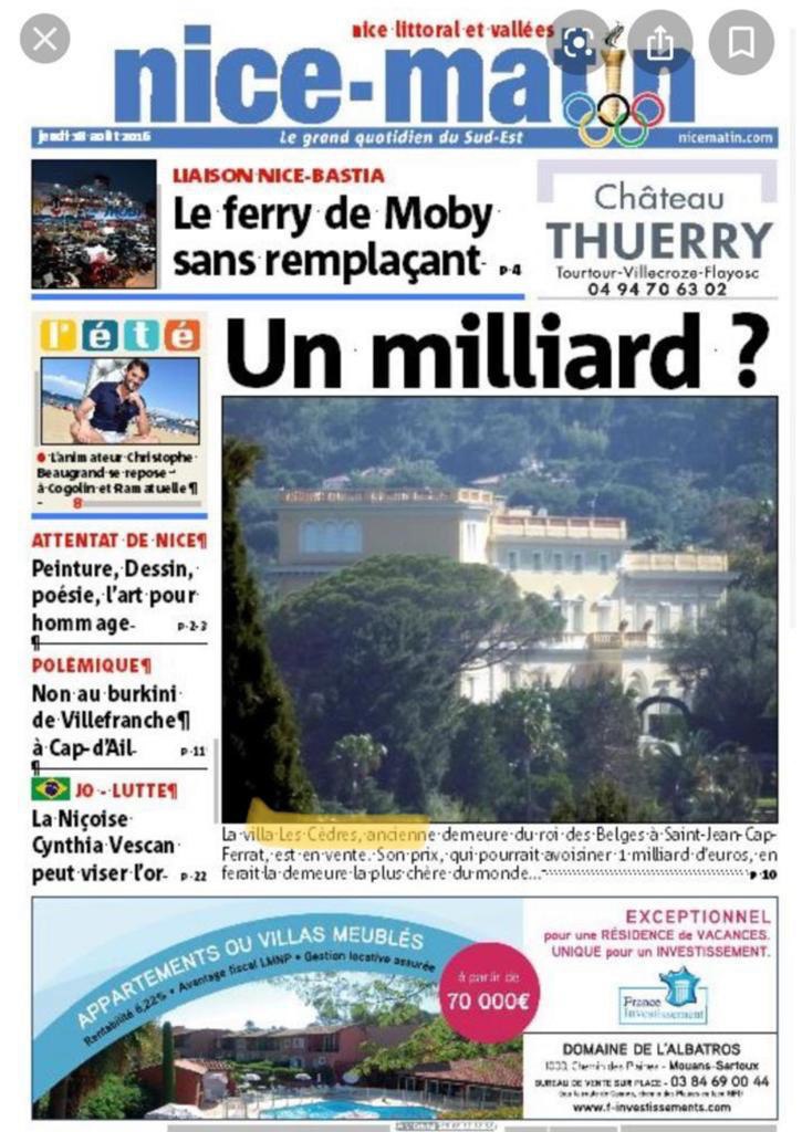 СМИ о вилле Рината Ахметова во Франции