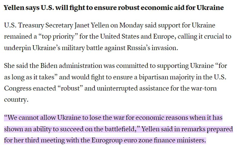 США мають намір продовжити підтримку України