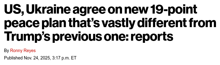 Україна погодила план завершення війни з Росією несхожим на вихідник Трампа