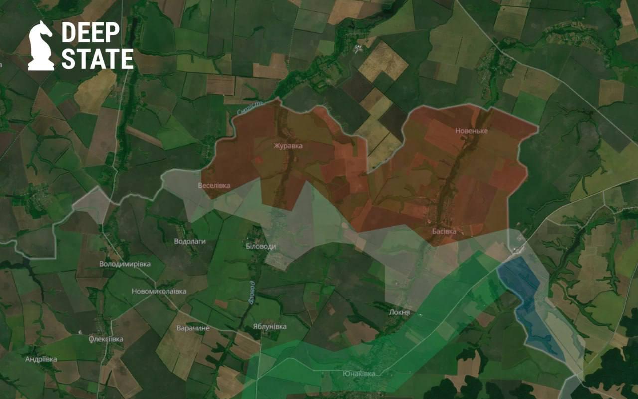 Карта бойових дій. Джерело - Deep State