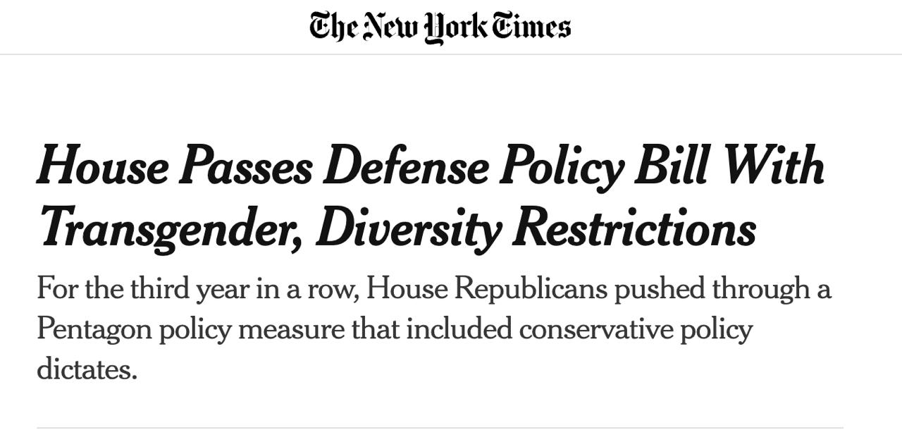 Снимок заголовка на  nytimes.com