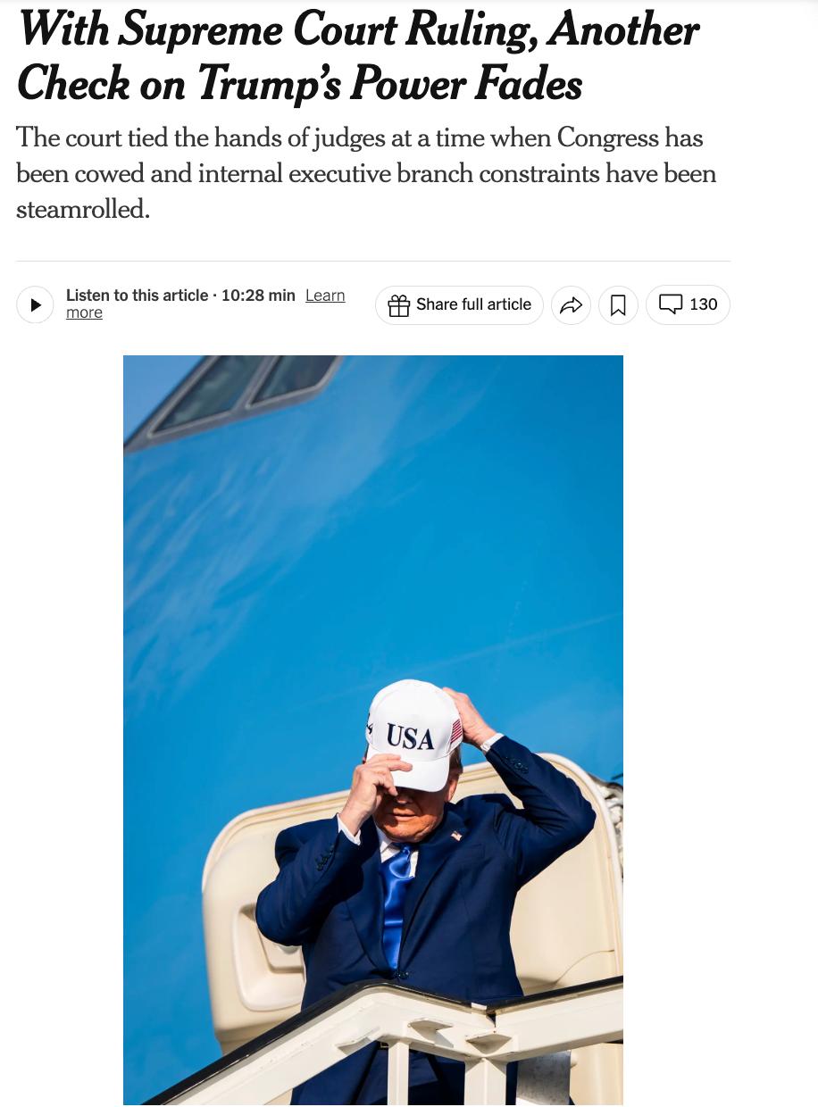 Заголовок на nytimes.com