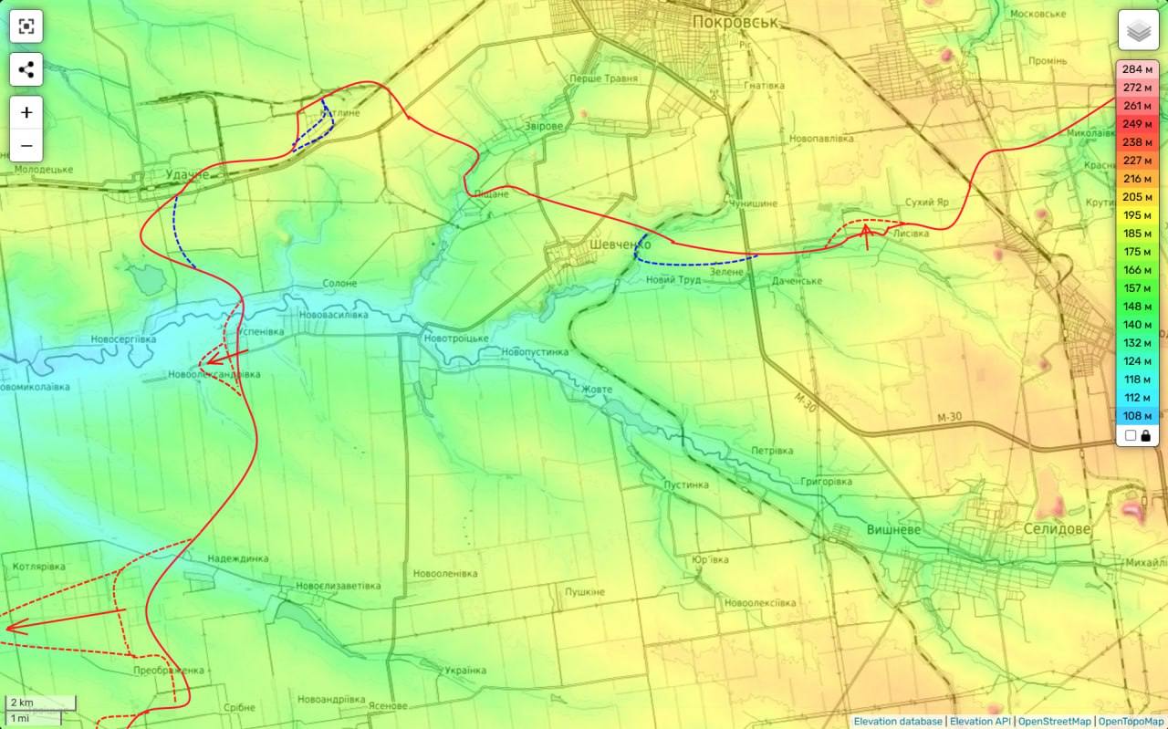 Карта боевых действий (2). Источник - Телеграм 