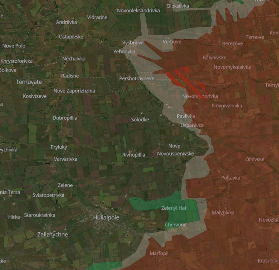 Карта боевых действий в Украине (2). Источник - DeepState
