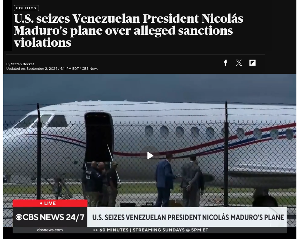 Знімок заголовка на cbsnews.com