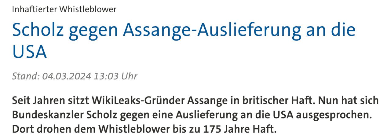 Снимок заголовка в Tagesschau